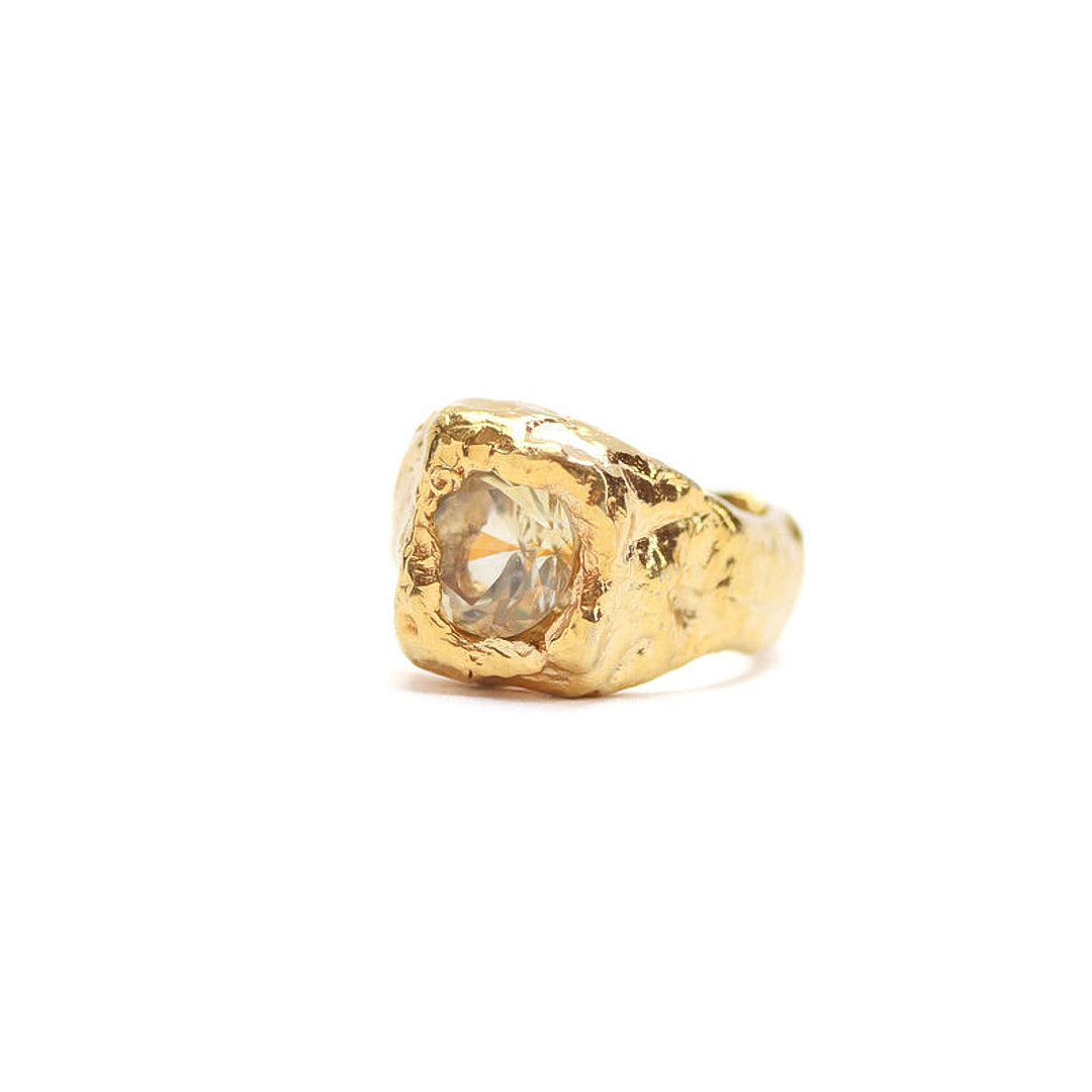 Anillo Hippo – Citrino (Baño de Oro) - Image 2