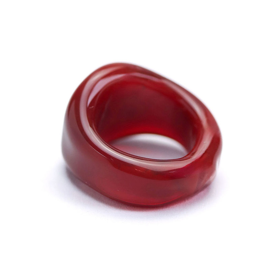 Anillo Metamorphosis Cóncavo – Rojo - Image 2
