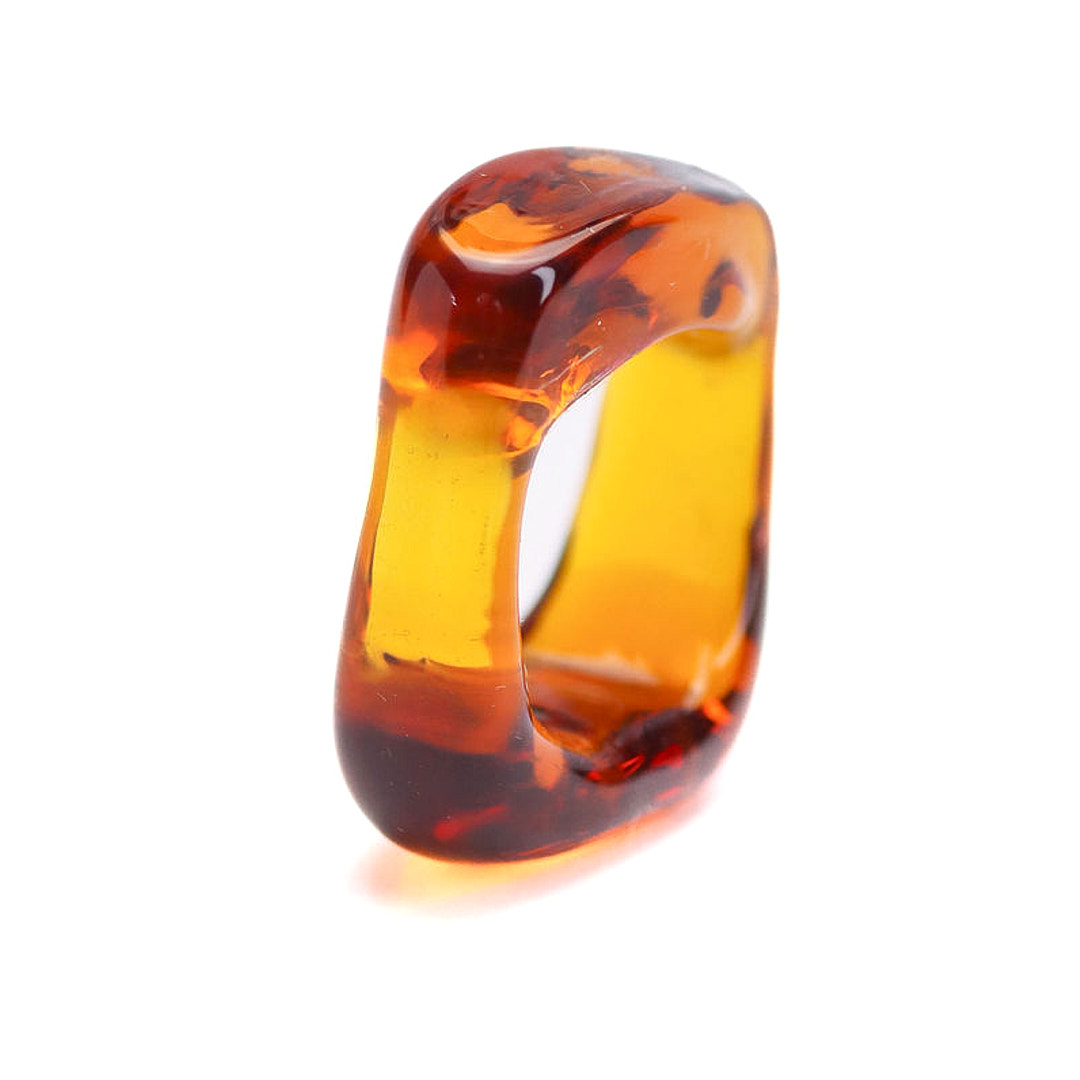 Anillo Metamorphosis Cuadrado – Ámbar