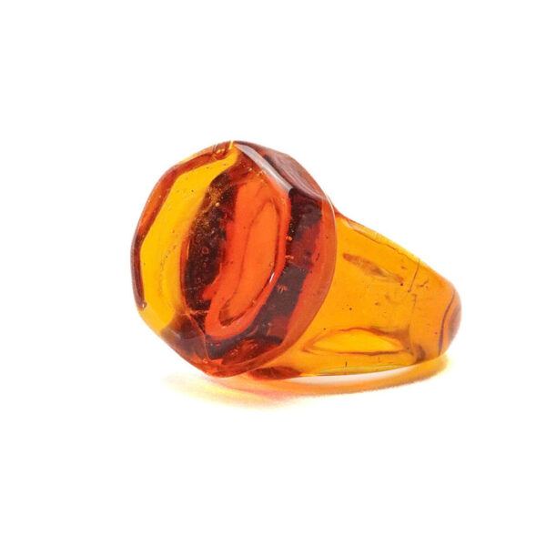 Anillo Metamorphosis Octogonal – Ámbar