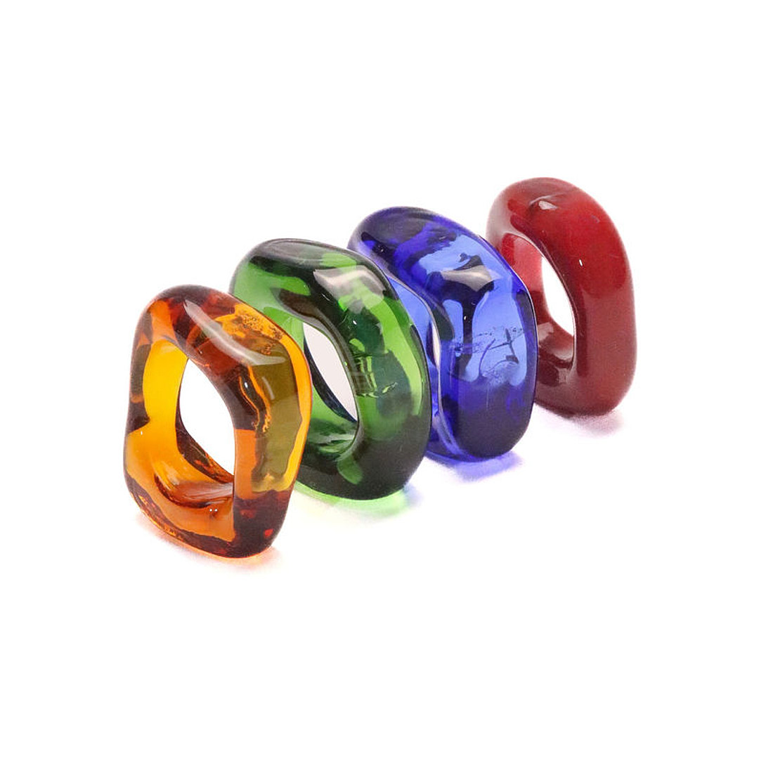 Anillo Metamorphosis Cuadrado – Ámbar - Image 2