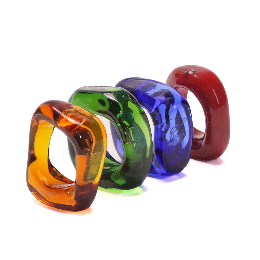 Anillo Metamorphosis Cuadrado – Ámbar - Image 3
