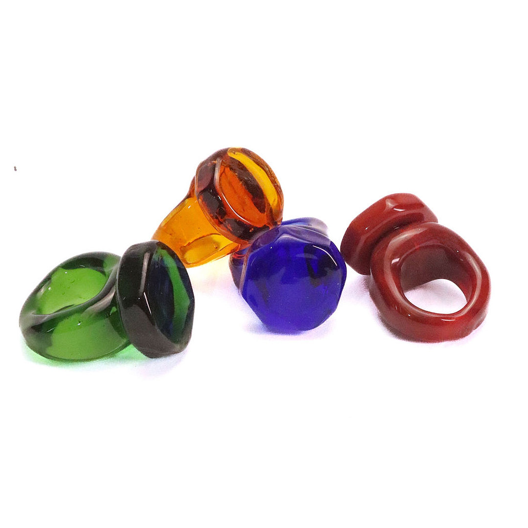 Anillo Metamorphosis Cuadrado – Rojo - Image 4